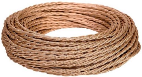 Ретро провод витой TV+Internet Greenel МезонинЪ бежевый перламутр (45м) картинка